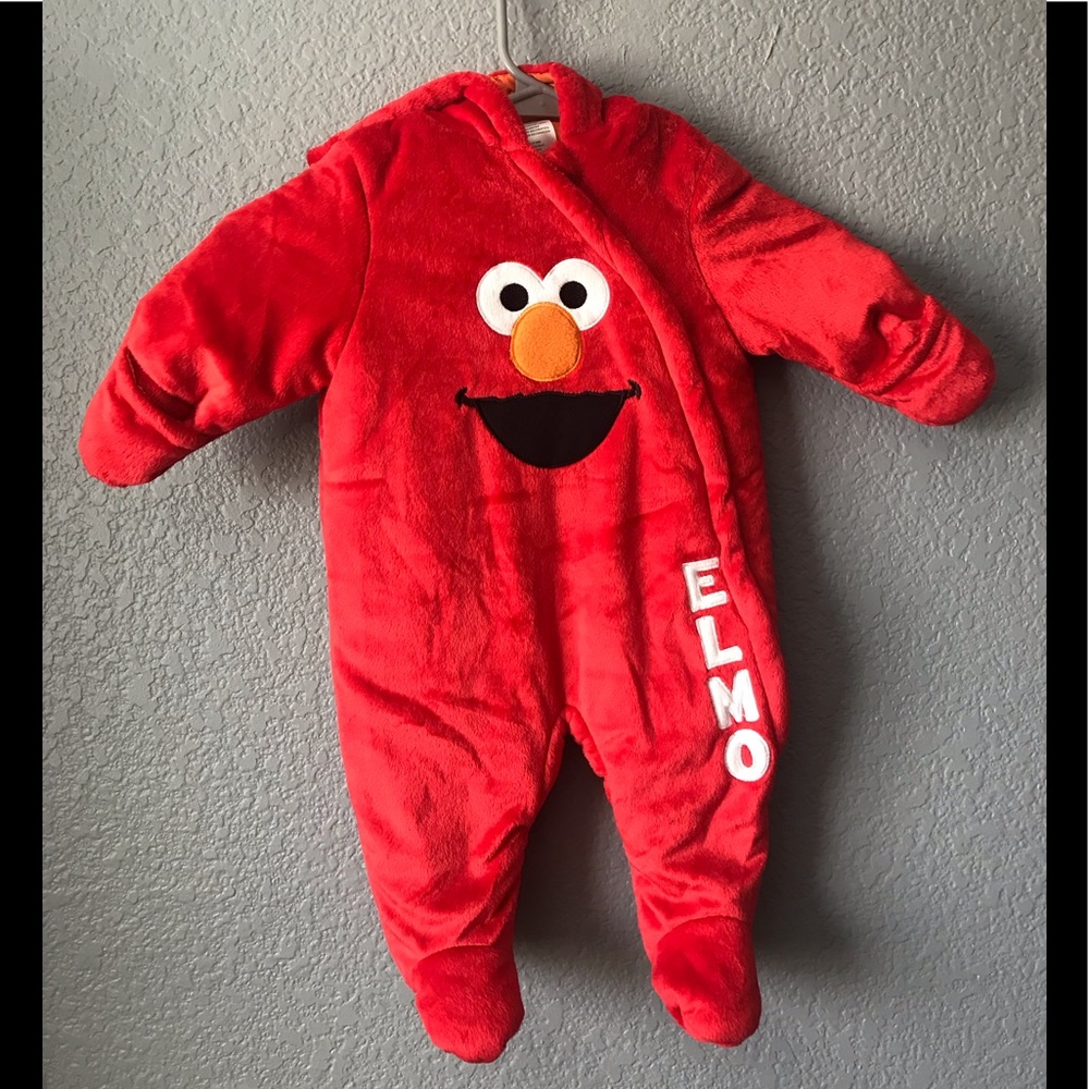 Sesame Street Elmo Red Fleece One-Piece